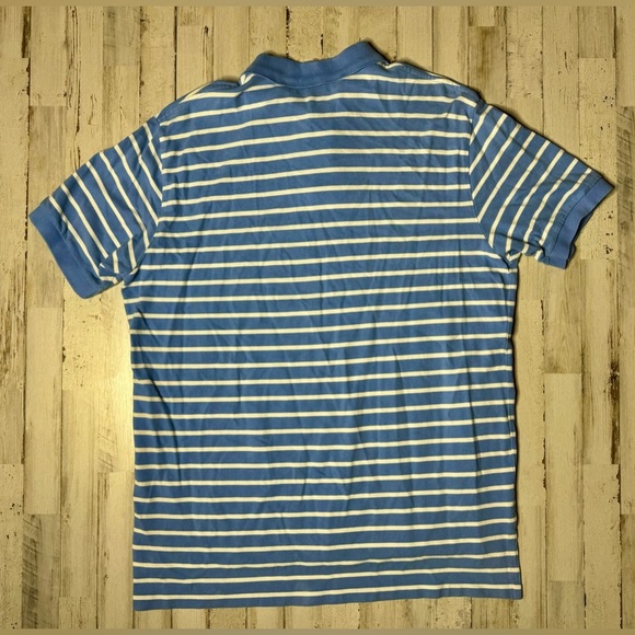 Polo Ralph Lauren Shirt Mens XL Blue/White Stripe Pony Preppy - Picture 7 of 9
